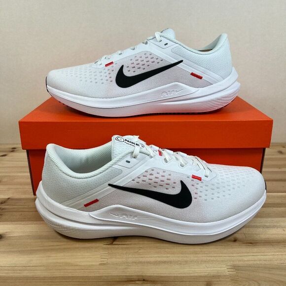 Nike Other - Nike Air Winflo 10 road running shoes Mens 12 White Black Light Crimson